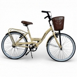 Bicicleta rodado 26 con canasto mujer...